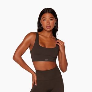 Set Active Sculpt Flex Espresso Box Cut Bra